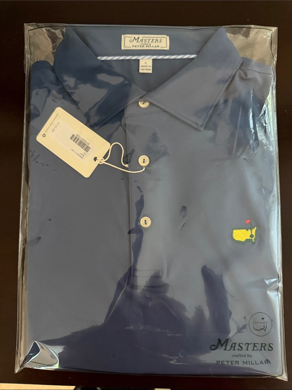 Peter Millar Men's Navy Polo with Masters Logo